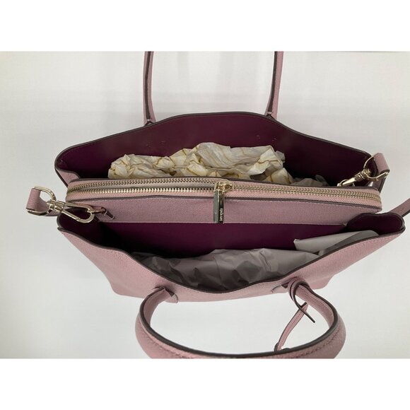 Kate Spade New York Marqaux Leather Satchel Crossbody Mauve Pink NEW - Picture 6 of 14